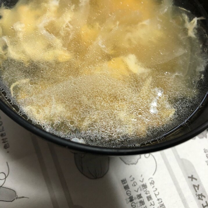 創味シャンタンで✨新玉葱の玉子スープ(^^)